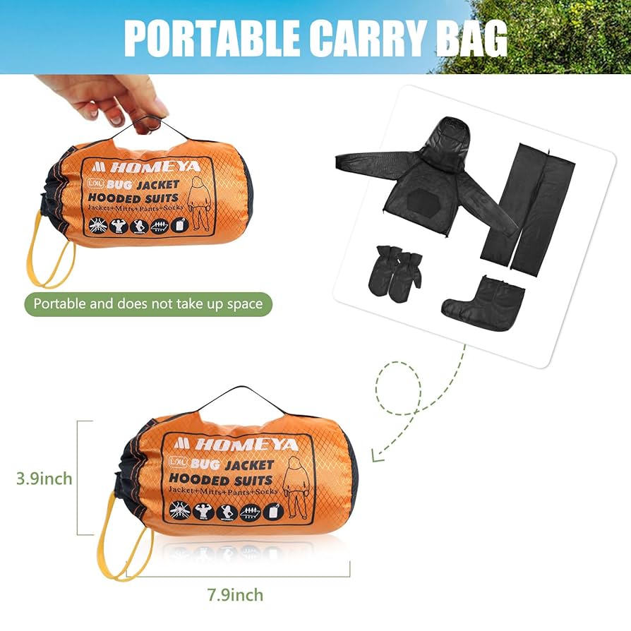 Amazon.com: HOMEYA Bug Jacket L/XL, Anti Mosquito Netting